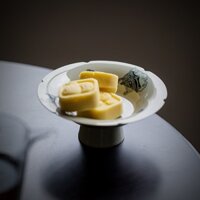 Honey Glaze Like a Tiger with Wings Pot Cheng [Huayun] Tấm trái cây cao cấp thanh lịch bằng gốm gia dụng Đĩa sảng khoái Năm sáng tạo Khay đựng bát che hổ [A027]