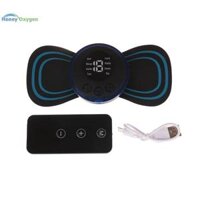 Honey Oxygen 1 bộ xách tay EMS cổ cáng Điện Massager 8 chế độ cổ tử cung massage vá xung kích thích cơ bắp cứu trợ đau