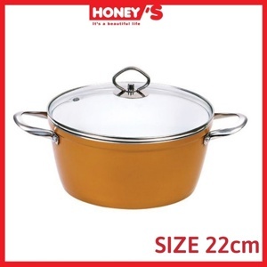 Nồi Ceramic Honey's HO-AP2C221 22cm Trắng