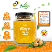 Hồng bì sấy dẻo không hạt Yummifo lọ lục giác 150g - trái cây sấy ít đường tốt cho Ăn kiêng, Giảm cân