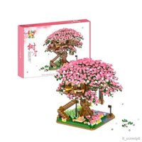 Hồng Hoa Anh Đào Cây Cô Gái Trái Tim Tương Thích Với Lego Khối Xây Dựng Phi Hành Gia Bút Xếp Hình Đồ Chơi Lắp Ráp
