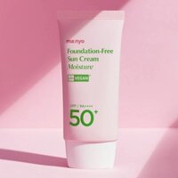 (Hồng) Kem Chống Nắng Nâng Tone, Che Khuyết Điểm Manyo Foundation Free Sun Cream Moisture SPF50+ PA++++ 50ml