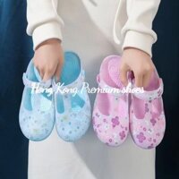 Hong Kong Premium shoes❥(_-)  Dép In Hình Phong Cách Mới Thời Trang Chống Trơn Trượt Nữ Trong Suốt Trong Nhà Nhựa Jelly Giày Dép