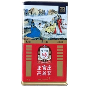 Hồng sâm củ khô KGC 30PCS 150g 10 củ hộp thiếc hồng sâm Chính phủ Cheong Kwan Jang