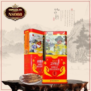 Hồng sâm nguyên củ hộp thiếc hàn quốc 600g NS066
