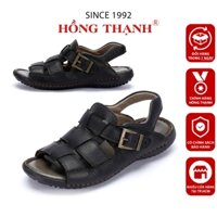 HỒNG THẠNH - Giày Sandal Nam Trung Niên Da Thật Êm Chân Đế Chống Trơn - 7705