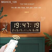 Hongchuang 2022 Mới Lịch Vạn Niên Đồng Hồ Điện Tử Đồng Hồ Treo Tường Phòng Khách Đồng Hồ Lịch Đồn