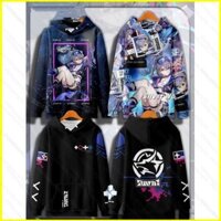 Honkai Ngôi Sao Đường Sắt Bạc Sói Áo Anime Áo Unisex Dài Tay Top Cosplay 3D Chui Đầu Plus Kích Thước