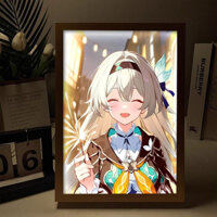 Honkai Star Rail Hình Đèn LED Tranh Có Khung Firefly Anime Poster Nghệ Thuật Trang Trí Phòng Để Bàn Đèn Ngủ