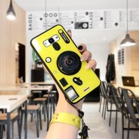 Hontinga Cho Samsung Galaxy J2 Thủ/J2 Ace / Grand Thủ Case 3D Ống Kính Máy Ảnh Trường Hợp Dây Đeo Chân Đế Dây Lanyard Điện Thoại Có Kính Cường Lực Trường Hợp Cover Quay Lại Vỏ Bọc (Ống Kính Pop Chủ + Ngẫu Nhiên Dây Đeo) LazadaMall