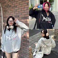 HOODIE DRAWS - Áo khoác hoodie logo nỗi form Boxy rộng mũ to nam nữ unisex màu XÁM TIÊU/XÁM CHÌ/ĐEN 🖤