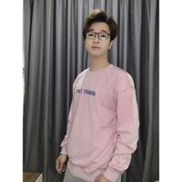 hoodie không mũ ( đường chỉ may ngoài )