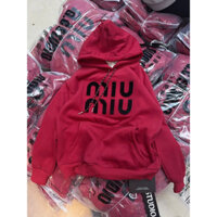 HOODIE M.I.U LÓT NHUNG ẢNH THẬT TRẢI SÀN CHUẨN MÀU ĐỎ MẬN XỊN ĐÉT ( ẢNH THẬT CHÍNH CHỦ L1 FROM TO )