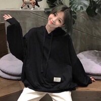Hoodie trơn đen