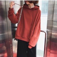 Hoodie trơn túi