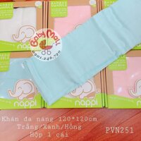 Hộp 1 khăn sợi tre đa năng Nappi 120*120cm