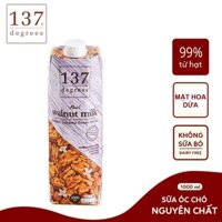 HỘP 1 LÍT SỮA HẠT ÓC CHÓ NGUYÊN CHẤT WALNUT MILK ORIGINAL 137 DEGREES