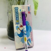 hộp 10 Bút lông kim mực tím Doraemon Điểm 10 FL-04/DO,HÀNG CHÍNH HÃNG  - vanphongphamnhanvan