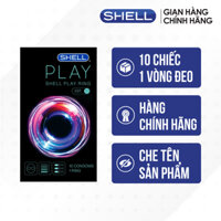 Hộp 10 cái Bao cao su Shell Play Ring 6 tính năng - Bộ 1 hộp - 10 cái