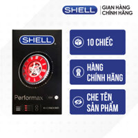 Hộp 10 cái Bao cao su Shell Performax 6 in 1 - Kéo dài thời gian  - Bộ 1 - 10 cái