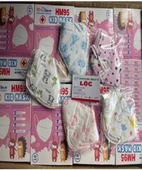 Hộp 10 cái khẩu trang em bé, trẻ em 5D Mask Kids Lily hoặc KF94 trẻ em Hàn Quốc - KN95 trẻ em - Màu ngẫu nhiên - KN95 HỘP 10 CÁI