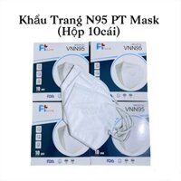 [Hộp 10 cái] Khẩu trang N95 PT chính hãngcông nghệ nhật bản khẩu trang y tế 4 lớp kháng khuẩn chống bụi siêu mịn