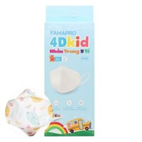 Hộp 10 cái khẩu trang y tế 4D cho bé FAMAPRO 3 lớp