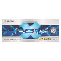 Hộp 10 Cây Bút Gel Bi Flexoffice Fo-Gelb012Vn-Xanh