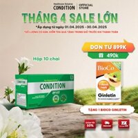 Hộp 10 chai nước giải rượu Condition hỗ trợ giải rượu và giải độc gan