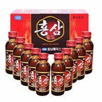 HỘP 10 CHAI NƯỚC HỒNG SÂM KOREAN RED GINSENG HÀN QUỐC