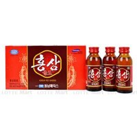 Hộp 10 Chai Nước Uống Vị Hồng Sâm Dongnam Medical Chai 100ml