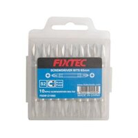 Hộp 10 chiêc mũi bắn vít 2 đầu cao cấp FIXTEC FSDB121065 siêu cứng, dùng cho máy vặn vít, máy khoan, tua Vít