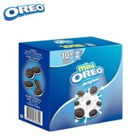 HỘP 10 GÓI BÁNH QUY KẸP KEM VANI MINI OREO 204 GRAM