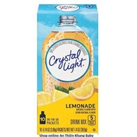 Hộp 10 gói bột trái cây Crystal light vị chanh dành cho người ăn kiêng