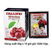 Hộp 10 gói DẦU GỘI ĐEN GALLONG - Gội Đen Cherry