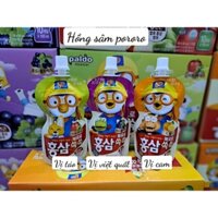 Hộp 10 gói nước hồng sâm trái cây Pororo Hàn Quốc