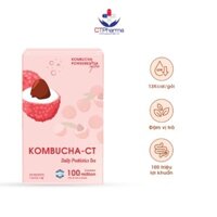 (Hộp 10 gói) Trà Kombucha CT Vị Vải| Trà Lên Men Đài Loan