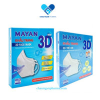 Hộp 10 Khẩu Trang Mayan 3D Mask Chống Bụi PM 2.5 Cao Cấp, Màng Lọc Tiêu Chuẩn N95 - Người Lớn