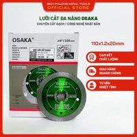 Hộp 10 lưỡi cắt gạch đa năng Osaka 110mm | Lưỡi cắt đá hoa cương, Đá granit, sứ, Gạch gạch men, ngói