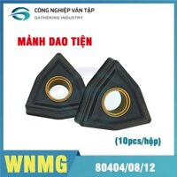 Hộp 10 mảnh dao cnc gia công thép, inox, độ cứng cao - Chíp chính hãng Vân Tập - Chíp 2 màu