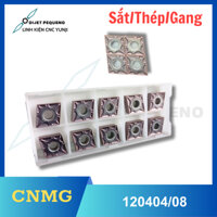 Hộp 10 mảnh dao CNMG120404/08-MA Dụng cụ cắt gọt kim loại gia công Sắt thép gang sử dụng trong ngành gia công cơ khí