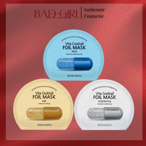 Hộp 10 mặt nạ banobagi dưỡng và phục hồi da mụn Banobagi Vita Cocktail Foil Mask (30ml x 10)