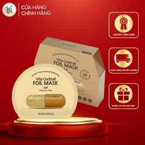 Hộp 10 mặt nạ banobagi dưỡng và phục hồi da mụn Banobagi Vita Cocktail Foil Mask (30ml x 10)