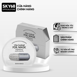 Hộp 10 mặt nạ banobagi dưỡng và phục hồi da mụn Banobagi Vita Cocktail Foil Mask (30ml x 10)