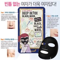 Hộp 10 Mặt nạ giấy Dewytree Black Mask Korea