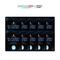 Hộp 10 miếng Mặt nạ dưỡng ẩm làm dịu da cải thiện da khô ráp PAX MOLY Real Hyaluronic Acid Mask Pack