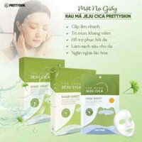 Hộp 10 miếng mặt nạ rau má PrettySkin The Pure Jeju Cica 25ml