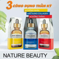 [Hộp 10 miếng] MẶT NẠ TINH CHẤT TẾ BÀO GỐC NATURE BEAUTY PREMIUM AMPOULE MASK