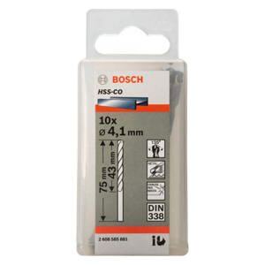 Hộp 10 mũi khoan Inox HSS-Co 4.1mm Bosch 2608585881