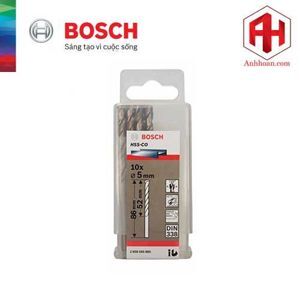 Hộp 10 mũi khoan Inox HSS-Co 5mm Bosch 2608585885